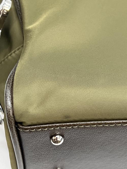TOUT Y EST（トゥティエ）TOUT Y EST (トゥティエ) ハンドバッグ SAC LOQUET TOILE グリーンの古着・服飾アイテム