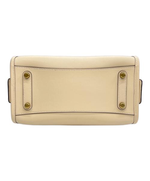 COACH（コーチ）COACH (コーチ) tom wesselmann (トム・ウェッセルマン) ショルダーバッグ Rogue 25 ベージュ×レッドの古着・服飾アイテム