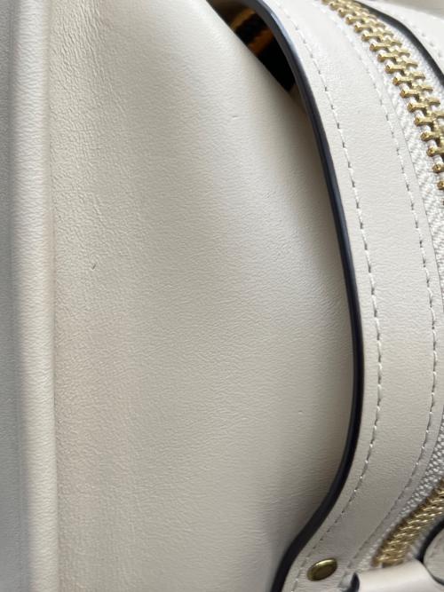 COACH（コーチ）COACH (コーチ) tom wesselmann (トム・ウェッセルマン) ショルダーバッグ Rogue 25 ベージュ×レッドの古着・服飾アイテム