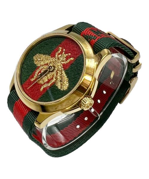 GUCCI（グッチ）GUCCI (グッチ) Gタイムレス　ル マルシェ デ メルヴェイユ グリーン・レッドの古着・服飾アイテム