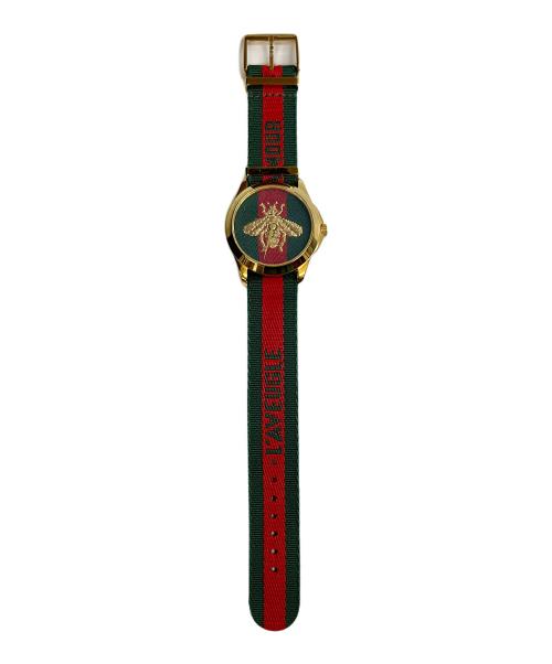 GUCCI（グッチ）GUCCI (グッチ) Gタイムレス　ル マルシェ デ メルヴェイユ グリーン・レッドの古着・服飾アイテム