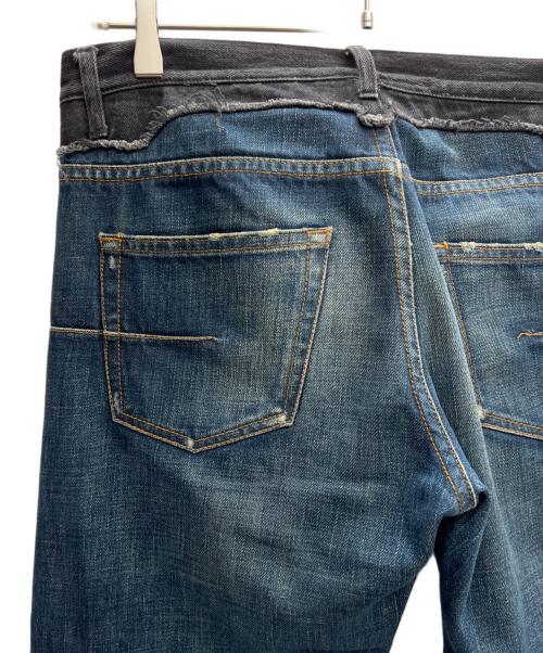 DIOR HOMME（ディオール オム）Dior Homme (ディオール オム) コンバインデニム AW06 エディ期 ブルー×ブラック サイズ:29の古着・服飾アイテム