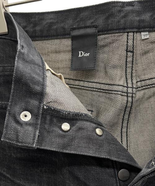 DIOR HOMME（ディオール オム）DIOR HOMME (ディオール オム) 爪痕ブラックデニムパンツ エディ期 グレー サイズ:30の古着・服飾アイテム