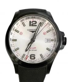 LONGINES（ロンジン）の古着「コンクエスト V.H.P. GMT」｜ホワイト