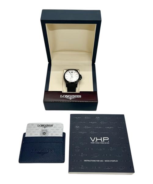 LONGINES（ロンジン）LONGINES (ロンジン) コンクエスト V.H.P. GMT ホワイトの古着・服飾アイテム