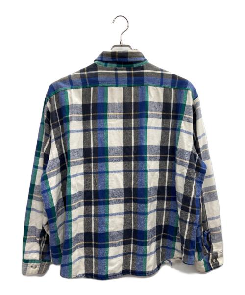 FIVE BROTHER（ファイブブラザー）FIVE BROTHER (ファイブブラザー) ヘビーネルシャツ 70s～80s ブルー サイズ:2XLの古着・服飾アイテム