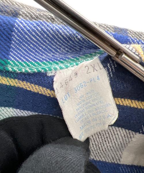 FIVE BROTHER（ファイブブラザー）FIVE BROTHER (ファイブブラザー) ヘビーネルシャツ 70s～80s ブルー サイズ:2XLの古着・服飾アイテム