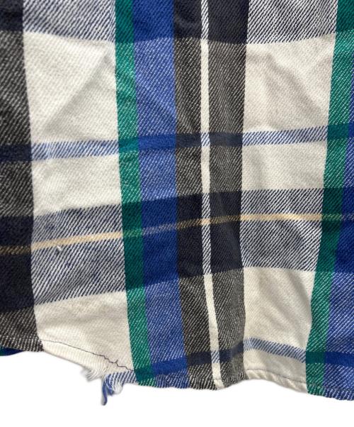 FIVE BROTHER（ファイブブラザー）FIVE BROTHER (ファイブブラザー) ヘビーネルシャツ 70s～80s ブルー サイズ:2XLの古着・服飾アイテム