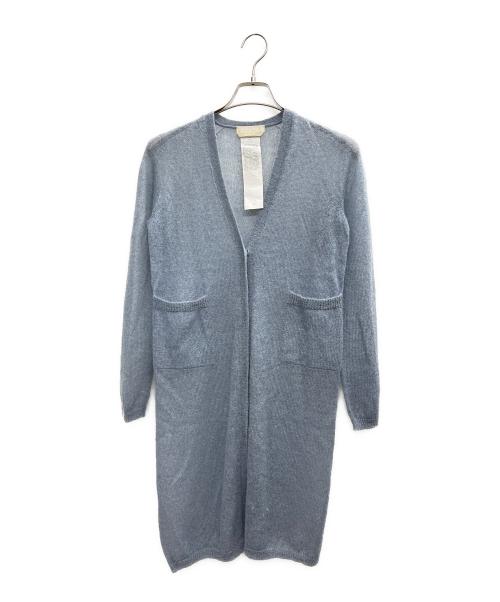 MaxMara（マックスマーラ）MaxMara (マックスマーラ) ロングカーディガン スカイブルー サイズ:Sの古着・服飾アイテム