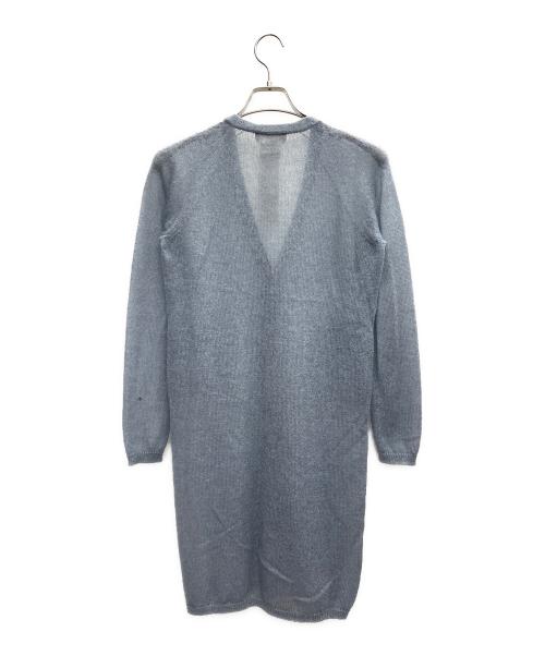 MaxMara（マックスマーラ）MaxMara (マックスマーラ) ロングカーディガン スカイブルー サイズ:Sの古着・服飾アイテム