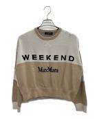Max Mara WEEK END LINEマックスマーラ ウイークエンドライン）の古着「厚手ニット」｜ベージュ×ブラウン