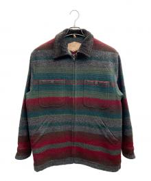 WOOLRICH（ウールリッチ）の古着「ジップアップジャケット」｜グリーン×レッド