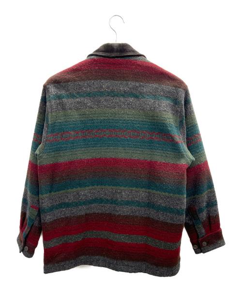 WOOLRICH（ウールリッチ）WOOLRICH (ウールリッチ) ジップアップジャケット グリーン×レッド サイズ:Mの古着・服飾アイテム