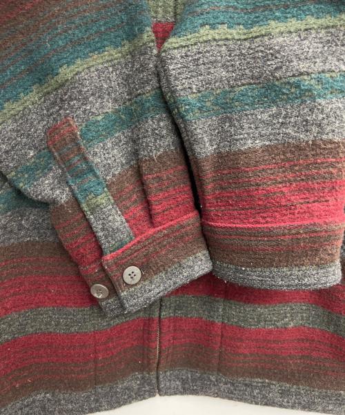 WOOLRICH（ウールリッチ）WOOLRICH (ウールリッチ) ジップアップジャケット グリーン×レッド サイズ:Mの古着・服飾アイテム