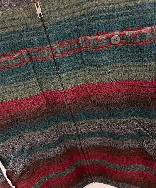 WOOLRICH（ウールリッチ）WOOLRICH (ウールリッチ) ジップアップジャケット グリーン×レッド サイズ:Mの古着・服飾アイテム