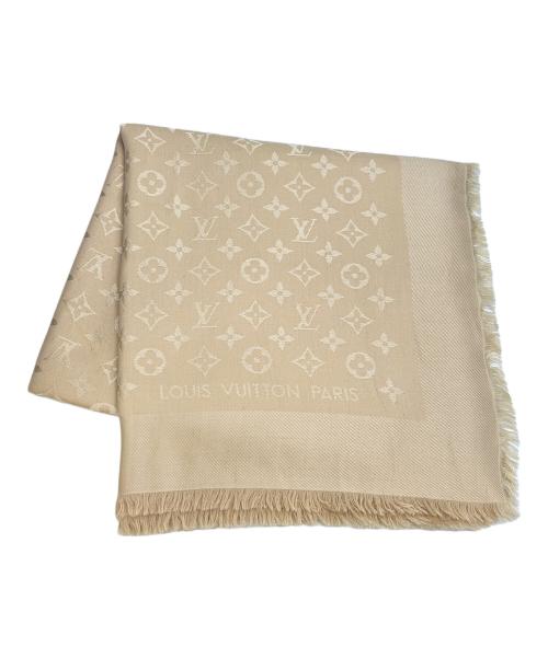 LOUIS VUITTON（ルイ ヴィトン）LOUIS VUITTON (ルイ ヴィトン) 大判ストール モノグラム・ショール ベージュの古着・服飾アイテム