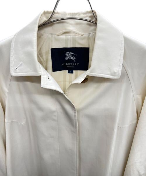 BURBERRY LONDON（バーバリーロンドン）BURBERRY LONDON (バーバリーロンドン) ステンカラーコート アイボリー サイズ:7APの古着・服飾アイテム