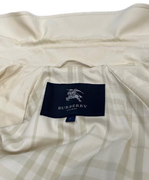BURBERRY LONDON（バーバリーロンドン）BURBERRY LONDON (バーバリーロンドン) ステンカラーコート アイボリー サイズ:7APの古着・服飾アイテム