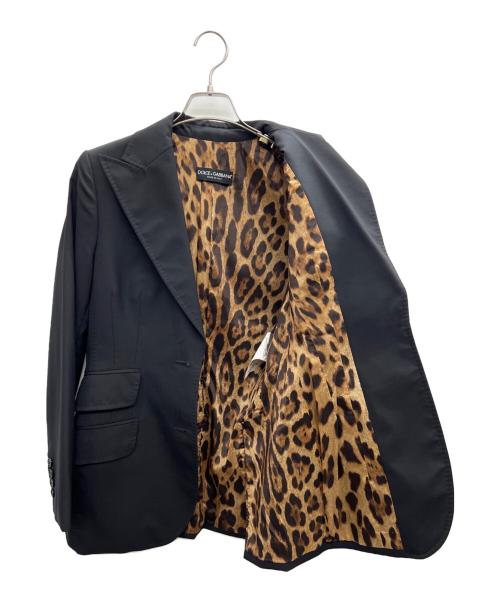 DOLCE & GABBANA（ドルチェ＆ガッバーナ）DOLCE & GABBANA (ドルチェ＆ガッバーナ) テーラードジャケット ブラック サイズ:42の古着・服飾アイテム