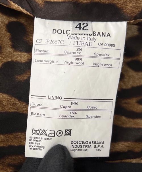 DOLCE & GABBANA（ドルチェ＆ガッバーナ）DOLCE & GABBANA (ドルチェ＆ガッバーナ) テーラードジャケット ブラック サイズ:42の古着・服飾アイテム