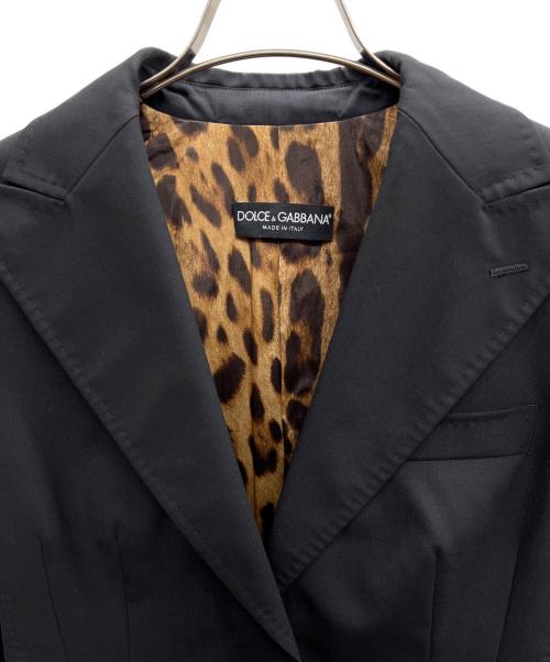 DOLCE & GABBANA（ドルチェ＆ガッバーナ）DOLCE & GABBANA (ドルチェ＆ガッバーナ) テーラードジャケット ブラック サイズ:42の古着・服飾アイテム