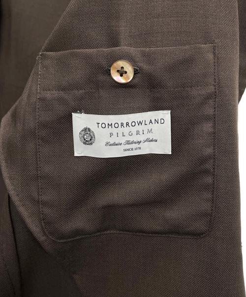 TOMORROW LAND PILGRIM（トゥモローランド ピルグリム）TOMORROW LAND PILGRIM (トゥモローランド ピルグリム) テーラードジャケット ブラウン サイズ:48の古着・服飾アイテム