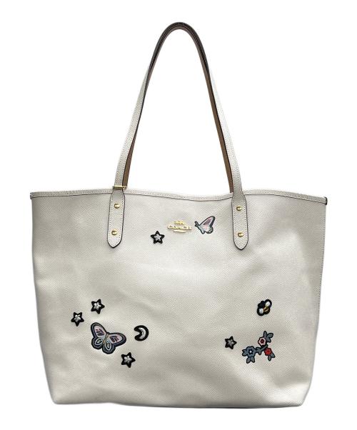 COACH（コーチ）COACH (コーチ) シティ ジップ トート ホワイトの古着・服飾アイテム