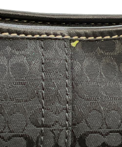 COACH（コーチ）COACH (コーチ) ワンショルダーバッグ シグネチャー ハーフムーン ブラックの古着・服飾アイテム