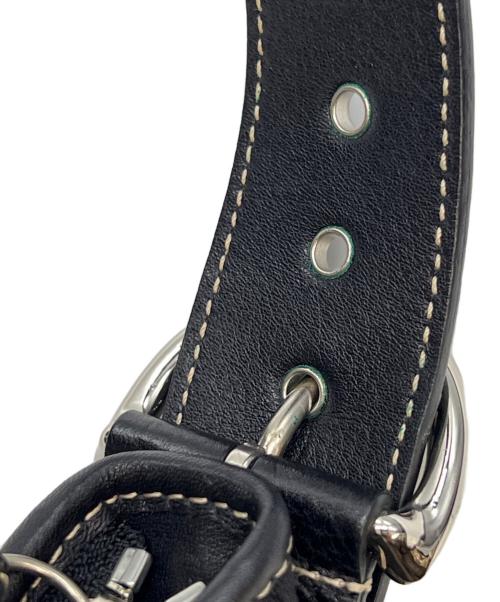 COACH（コーチ）COACH (コーチ) ワンショルダーバッグ シグネチャー ハーフムーン ブラックの古着・服飾アイテム