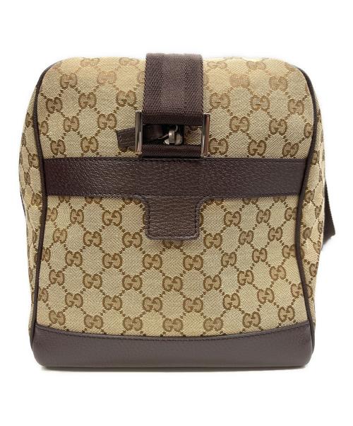 GUCCI（グッチ）GUCCI (グッチ) ボストンバッグ GGキャンバス ベージュの古着・服飾アイテム