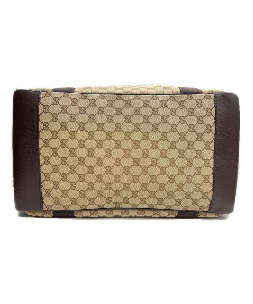 GUCCI（グッチ）GUCCI (グッチ) ボストンバッグ GGキャンバス ベージュの古着・服飾アイテム