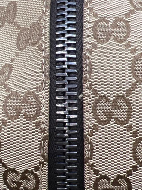 GUCCI（グッチ）GUCCI (グッチ) ボストンバッグ GGキャンバス ベージュの古着・服飾アイテム