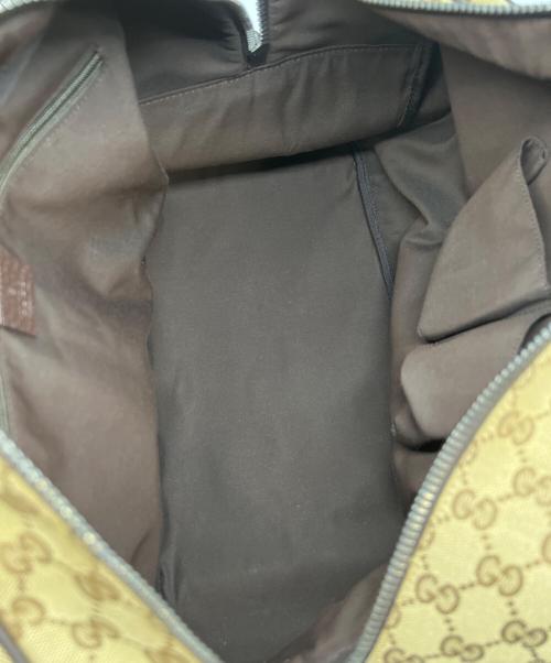 GUCCI（グッチ）GUCCI (グッチ) ボストンバッグ GGキャンバス ベージュの古着・服飾アイテム