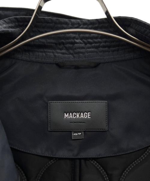 mackage（マッカージュ）MACKAGE (マッカージュ) オーバーサイズキルティングパーカー ブラック サイズ:XSの古着・服飾アイテム