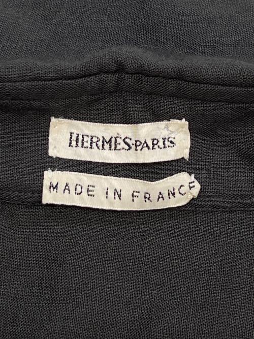 HERMES（エルメス）HERMES (エルメス) リネン比翼シャツ マルジェラ期 グレー サイズ:36の古着・服飾アイテム