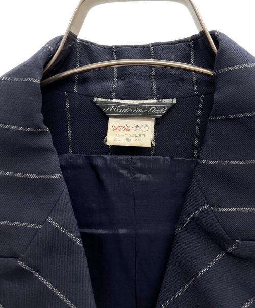 GIANNI VERSACE（ジャンニ・ヴェルサーチ）GIANNI VERSACE (ジャンニ・ヴェルサーチ) 4Bデザインジャケット ネイビー サイズ:38の古着・服飾アイテム