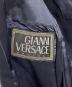 中古・古着 GIANNI VERSACE (ジャンニ・ヴェルサーチ) 4Bデザインジャケット ネイビー サイズ:38：14000円