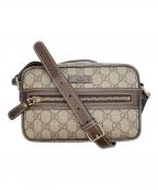 GUCCIグッチ）の古着「ショルダーバッグ」｜ベージュ×ブラウン