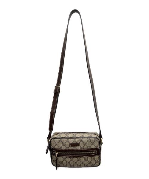 GUCCI（グッチ）GUCCI (グッチ) ショルダーバッグ ベージュ×ブラウンの古着・服飾アイテム