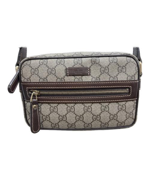 GUCCI（グッチ）GUCCI (グッチ) ショルダーバッグ ベージュ×ブラウンの古着・服飾アイテム