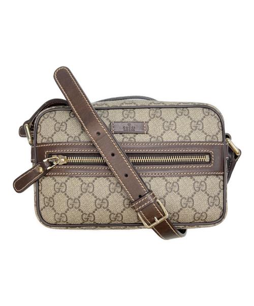 GUCCI（グッチ）GUCCI (グッチ) ショルダーバッグ ベージュ×ブラウンの古着・服飾アイテム