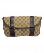 GUCCIグッチ）の古着「ウエストバッグ GGキャンバス」｜ベージュ