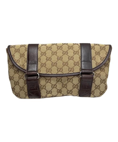 GUCCI（グッチ）GUCCI (グッチ) ウエストバッグ GGキャンバス ベージュの古着・服飾アイテム