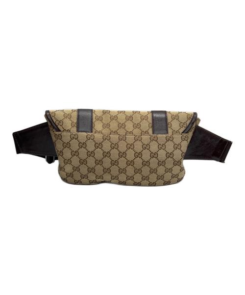 GUCCI（グッチ）GUCCI (グッチ) ウエストバッグ GGキャンバス ベージュの古着・服飾アイテム