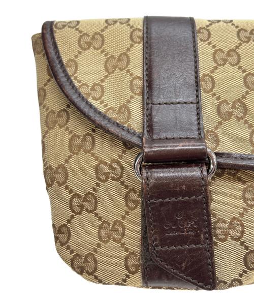 GUCCI（グッチ）GUCCI (グッチ) ウエストバッグ GGキャンバス ベージュの古着・服飾アイテム