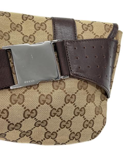 GUCCI（グッチ）GUCCI (グッチ) ウエストバッグ GGキャンバス ベージュの古着・服飾アイテム