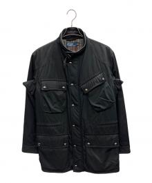 POLO RALPH LAUREN（ポロ・ラルフローレン）の古着「モーターサイクルジャケット」｜ブラック