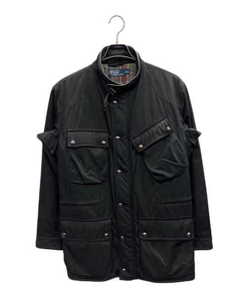POLO RALPH LAUREN（ポロ・ラルフローレン）POLO RALPH LAUREN (ポロ・ラルフローレン) モーターサイクルジャケット ブラック サイズ:LLの古着・服飾アイテム