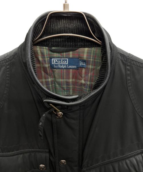POLO RALPH LAUREN（ポロ・ラルフローレン）POLO RALPH LAUREN (ポロ・ラルフローレン) モーターサイクルジャケット ブラック サイズ:LLの古着・服飾アイテム
