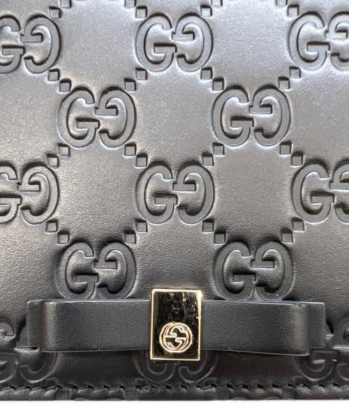 GUCCI（グッチ）GUCCI (グッチ) チェーンショルダーバッグ ブラックの古着・服飾アイテム